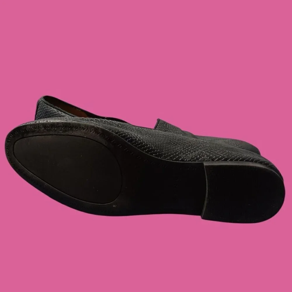 Vionic Willa II Womens  Leather Slip-On Loafer Black  Size 10